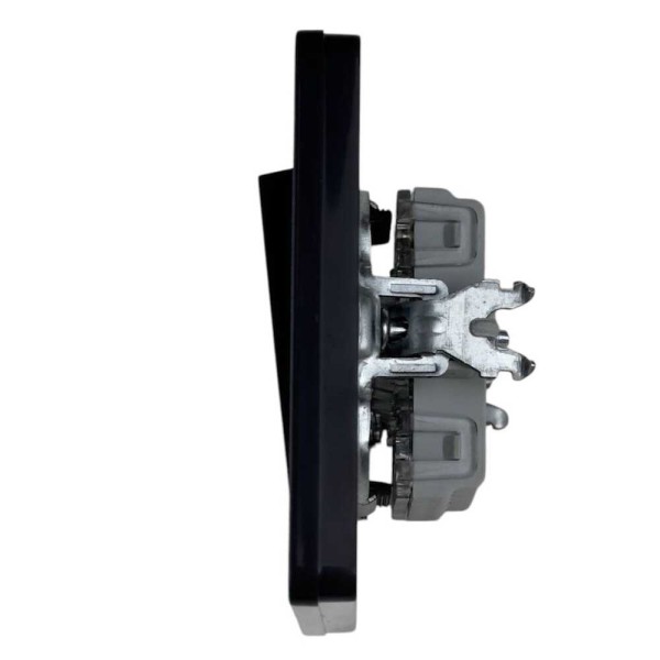 Вимикач Nilson Selene антрацит 2кл прохідний ( 23362509 ) - фото №3