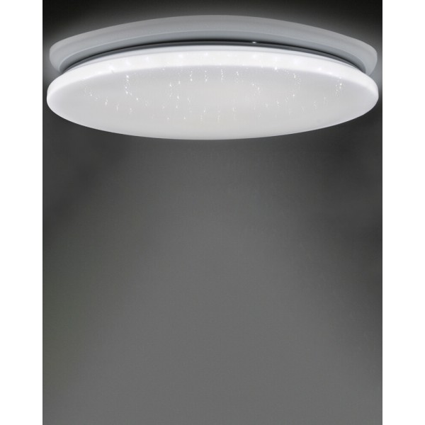 Люстра с пультом светодиодная Goldlux 313522 Pirius LED 1x100W 3000K/4000K/6000K 11200Lm IP20 белая - фото №4