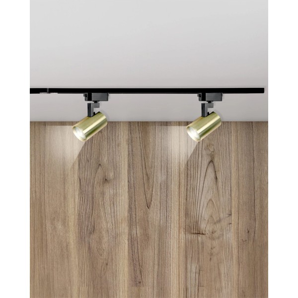 Комплект трековых светильников Goldlux 329530 Lynx 1.5м GU10 4x10W IP20 1-фазный золотой - фото №2