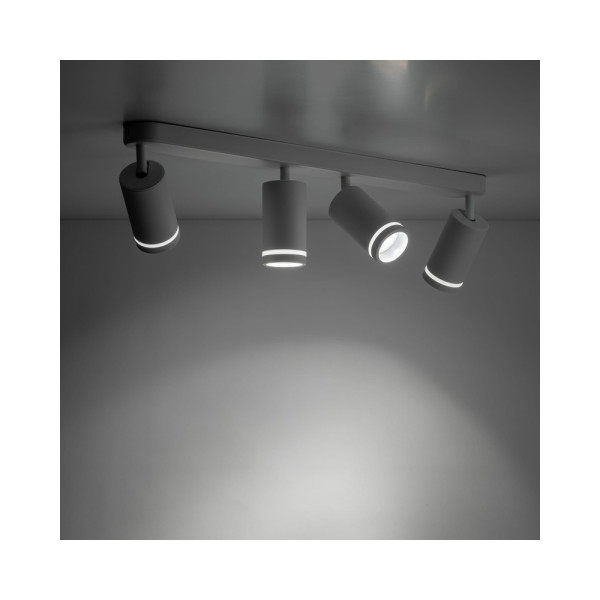 Светильник поворотный, спот TK Lighting 6917 Jet GU10 4x10W IP20 Белый - фото №4