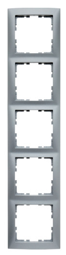 Рамка 5-местная алюминий Berker S.1