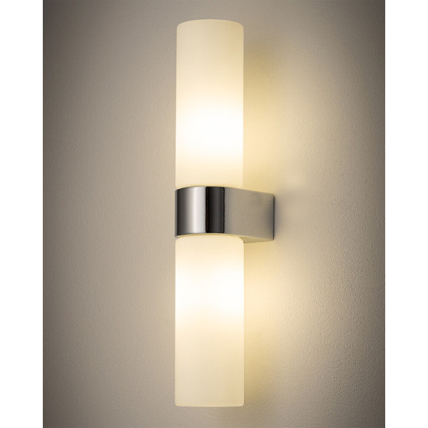 Бра для ванной, светильник Nowodvorski 10726 Natalie G9 2x10W IP44 хром - фото №1