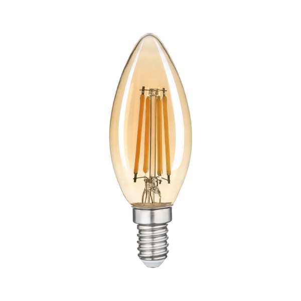 Лампа LED FILAMENT С37 6W E14 2200K VIOLUX ( 833022 )