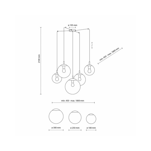 Люстра TK Lighting 5382 Esme E27 5x15W IP20 - фото №4