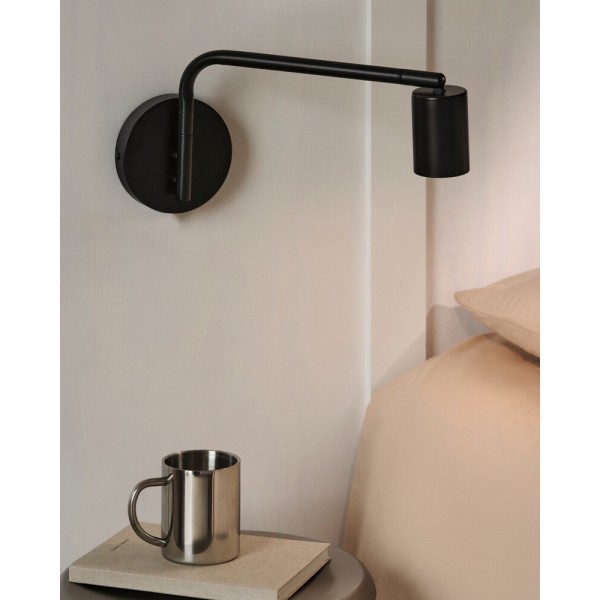 Бра, настінний світильник Nordlux 2612481003 Explore Long GU10 1x5W IP20 чорний - фото №1