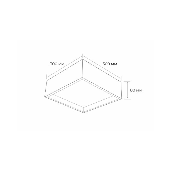 Світильник стельовий MJ-Light D014 30w bk 4000k - фото №1