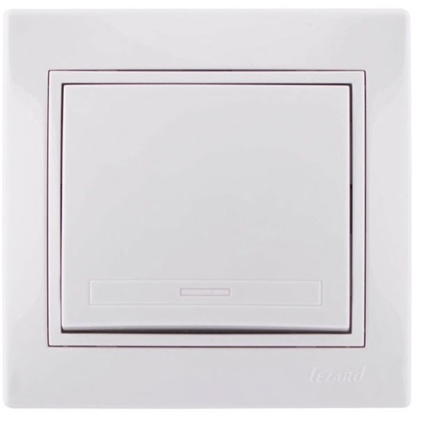 Вимикач білий Mira, Lezard