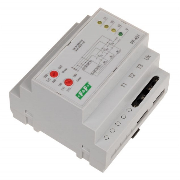 Автоматичний перемикач фаз F&F PF-451 (без пріоритетної фази) - фото №2