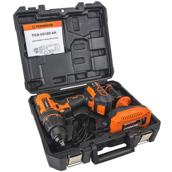 Аккумуляторный шуруповерт Tekhmann (848394) TCD-60/i20 kit - фото №7