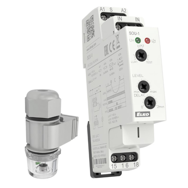 Сутінкове реле Elko-Ep SOU-1 230V + датчик