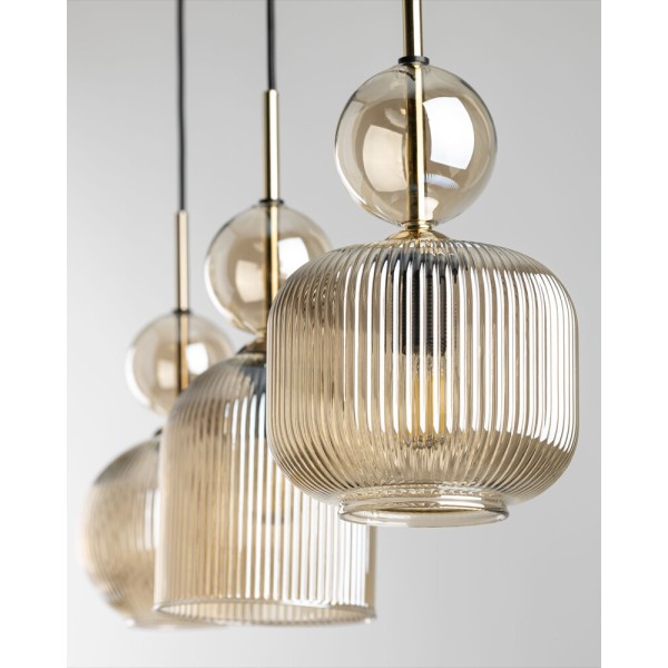 Подвесной светильник, люстра TK Lighting 11042 Sophia E14 3x10W IP20 янтарный - фото №2