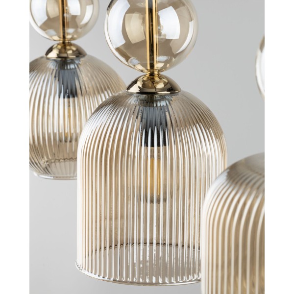 Подвесной светильник, люстра TK Lighting 11042 Sophia E14 3x10W IP20 янтарный - фото №3