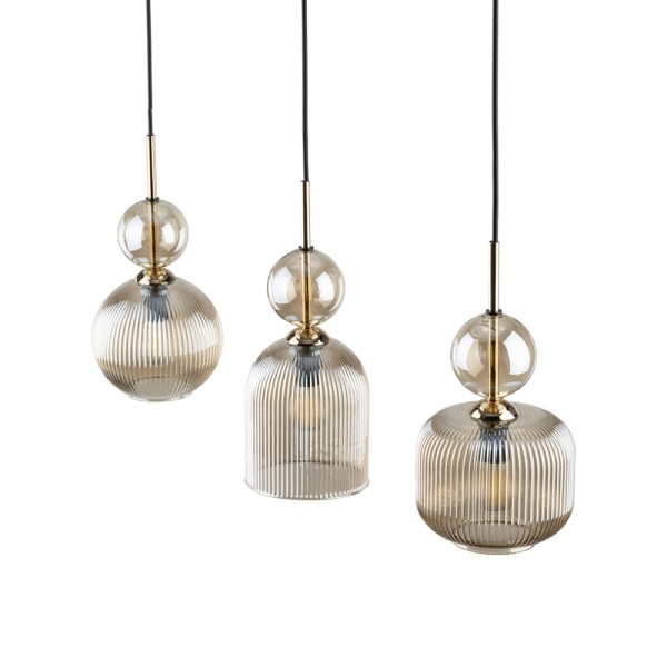 Подвесной светильник, люстра TK Lighting 11042 Sophia E14 3x10W IP20 янтарный - фото №4