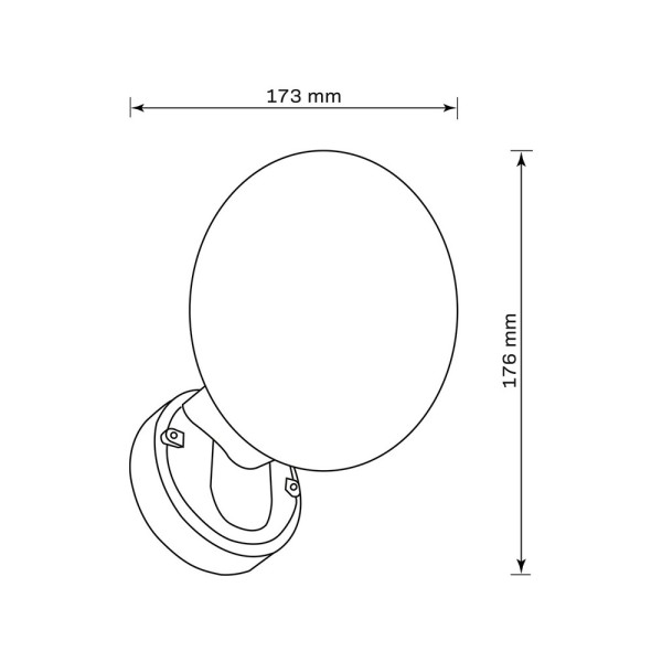 Вуличний світильник Goldlux 333780 Olaf LED 1x10W 4000K 1200Lm IP44 чорний - фото №4