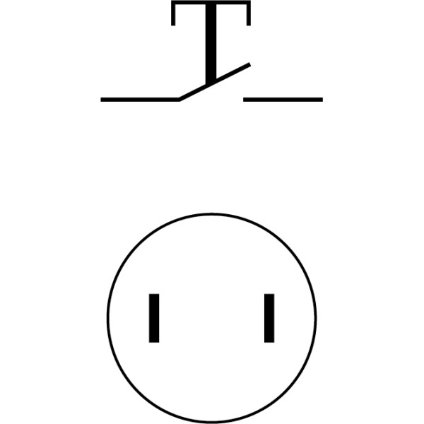 Металева кнопка Аско-Укрем TY 16-211A Scr 1NO (A0140010084) - фото №5