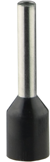 Наконечник Аско-Укрем НТ 0,5-08 изолированный черный 100шт (A0060010072) - фото №1