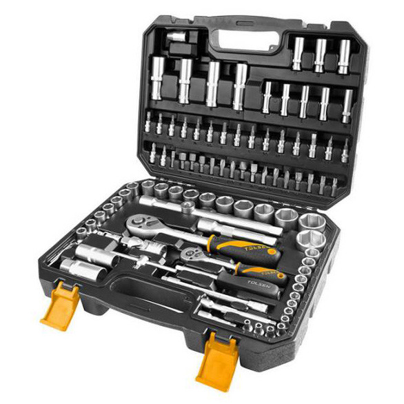 Комплект торцевых головок Tolsen Профи 1/2" и 1/4" 94 предмета (15145)