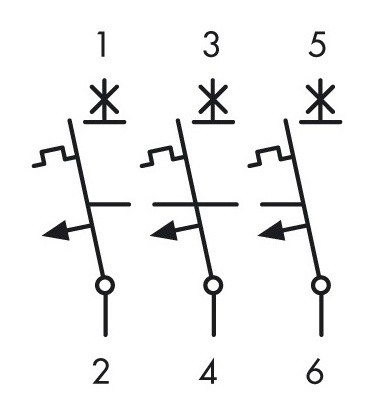 Автоматичний вимикач Schrack AM019310 10кА 10А 3P х-ка D - фото №10