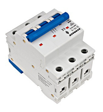 Автоматичний вимикач Schrack AM019310 10кА 10А 3P х-ка D - фото №5