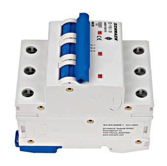 Автоматичний вимикач Schrack AM019310 10кА 10А 3P х-ка D - фото №6