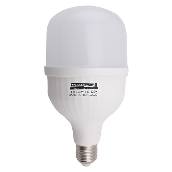 Светодиодная лампа TNSy LED Bulb-T100-30W-E27-220V-6500K-3150L GOLDEN (TNSy5000045)