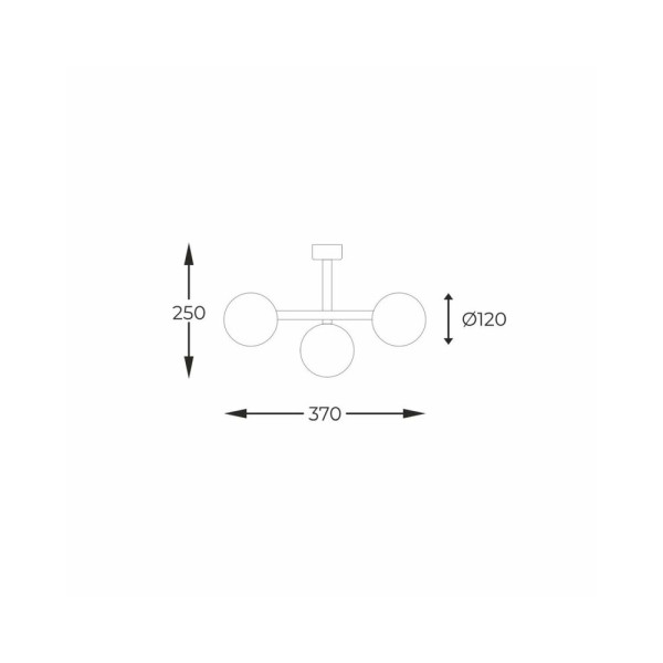 Люстра Zuma Line 5905316607880 Luna G9 3x40W IP20 - фото №1