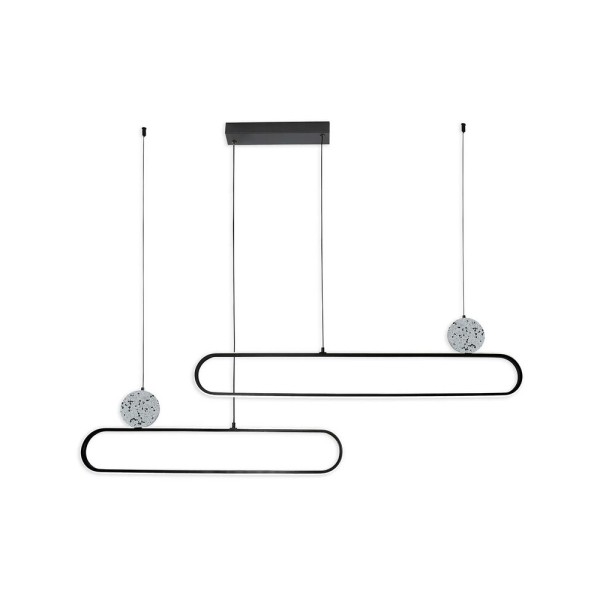 Подвесной светильник, люстра Goldlux 333896 Florentyna LED 1x48W 4000K 6000Lm IP20 черный