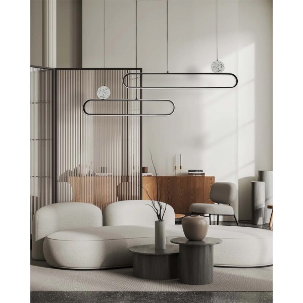 Подвесной светильник, люстра Goldlux 333896 Florentyna LED 1x48W 4000K 6000Lm IP20 черный - фото №2