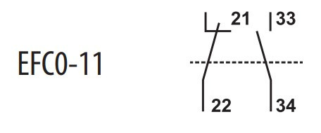 Блок-контакт ETI 004641521 EFC0-11 (1NO+1NC) - фото №1