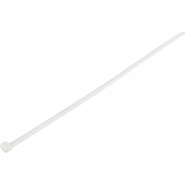 Нейлоновий хомут Аско-Укрем 5x300 білий (100шт)