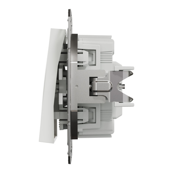 Вимикач однополюсний з підсвіткою Schneider Electric Asfora без рамки білий (EPH1470121) - фото №1