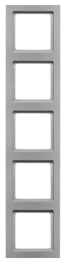 Рамка 5-местная алюминий Berker Q.3