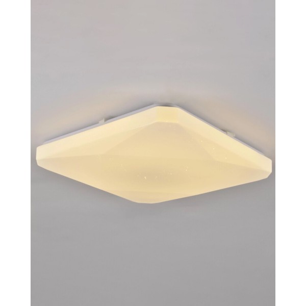 Светильник потолочный с пультом Goldlux 312747 Kastor LED 1x72W 3000K/4000K/6000K 8000Lm IP20 белый - фото №2