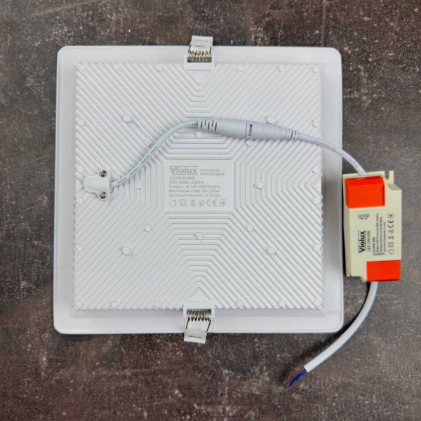 Світильник LED даунлайт Violux ALUMIN 24W 4200K квадрат IP20 ( 121290 ) - фото №3
