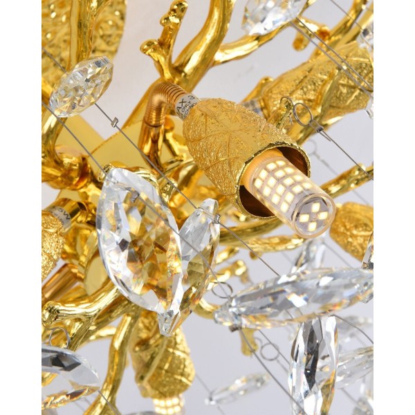 Люстра Zuma Line 5905316667228 Cindy G9 6x3.5W IP20 золотая - фото №3