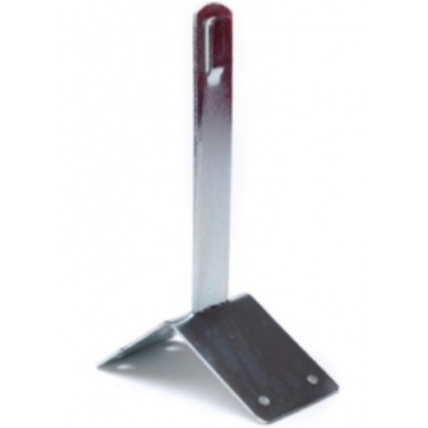 Коньковий кутовий тримач прута блискавкозахисту DKC ND2201ZC висотою 150мм з оцинкованої сталі