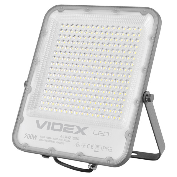 LED прожектор Videx Premium F2 200Вт 5000K (VL-F2-2005G)