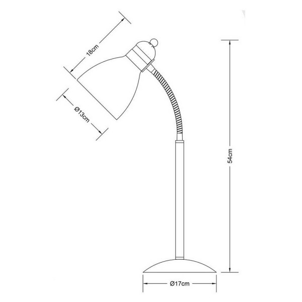 Світильник настільний PANDORA Е27 чорний Violux ( 510201 ) - фото №1
