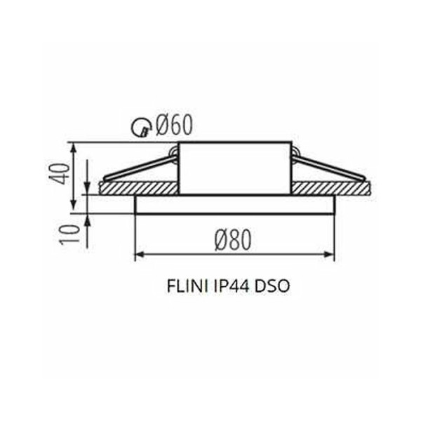 Точечный светильник Kanlux 33123 Flini GX5.3/GU10 1x10W IP44 - фото №1