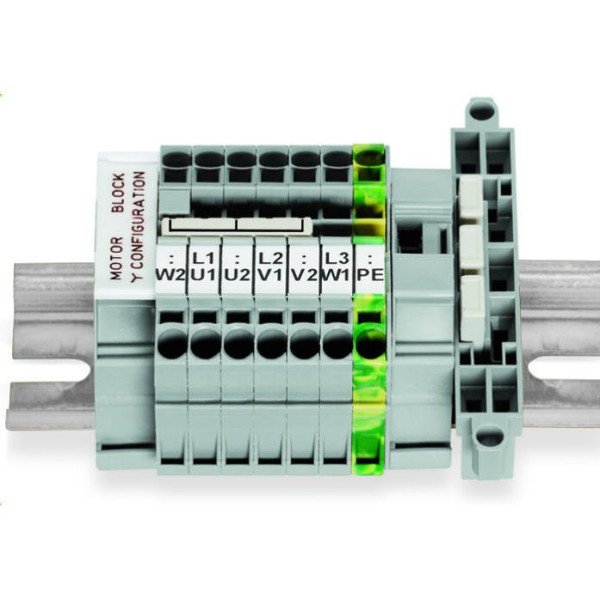 Чотирипровідна прохідна клема Wago 2000-1403 Topjob S (червона) - фото №2