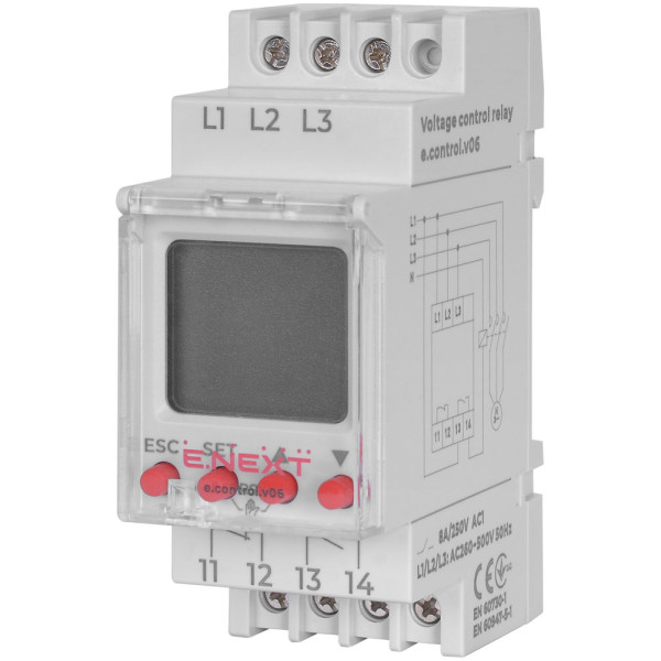 Реле контролю фаз E.Next e.control.v06