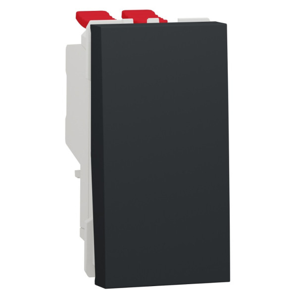 Одноклавішний перехресний перемикач Schneider Electric NU310554 (схема 7) 10А 1М (антрацит)