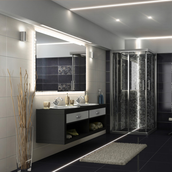 Профіль для світлодіодної стрічки Lumines INSO срібло - фото №3