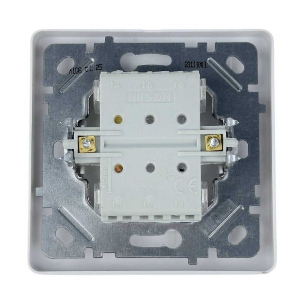 Вимикач Nilson Selene білий 1кл ( 23111001 ) - фото №1