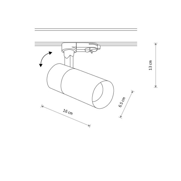 Трековий світильник Nowodvorski 10391 CTLS Tinos LED 1x20W 3000K 1800Lm IP20 білий - фото №4