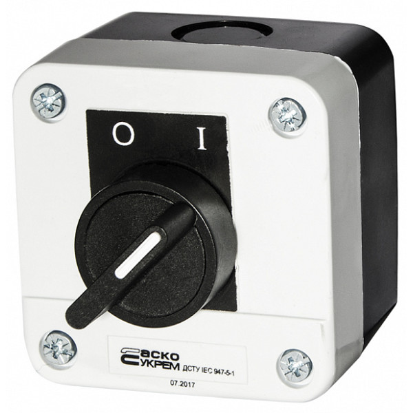 Одномісний пост Аско-Укрем XAL-B132Н29 з перемикачем 0-1 (A0140020012)