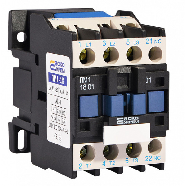 Контактор Аско-Укрем ПМ 1-18-01 F7 110В LC1-D1801 (A0040010061) - фото №6