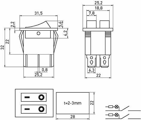 Двойной клавишный переключатель E.Next e.switch.key.02 6pin с индикацией (s2040002) - фото №1