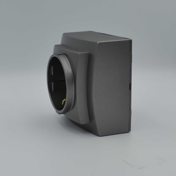 Розетка Nilson Themis антрацит 1-на з заземленням ( 26161017 ) - фото №2