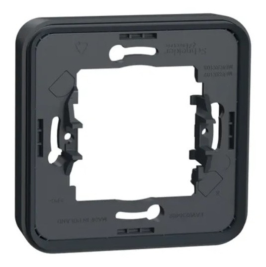 Одноместная рамка Schneider Electric MUR34107 IP55 (черный) - фото №1